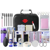 

Eyelash training extension kit with eyelash extension kit bag