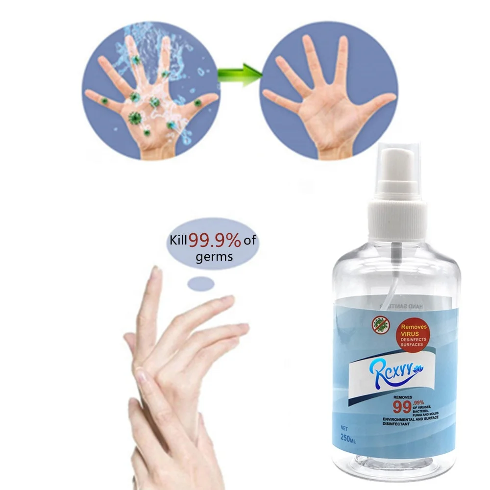 

Private Label Portable Natural Non-irritating Antiseptic Liquid Hand 99.9% Disinfection Spray