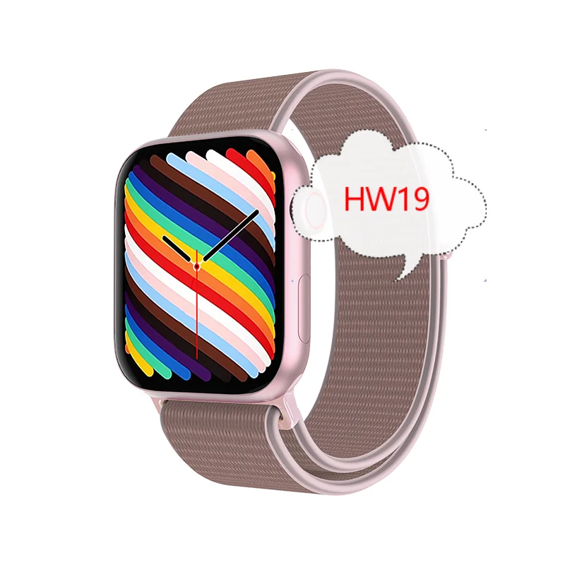 

Smartwatch HW19 Double Button Nylon Strap Reloj Intelligent Blood Pressure Monitor Health Fitness Tracker Smart Watch HW19