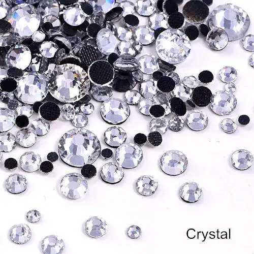 

Honor of crystal Glitter Crystal Clear SS10 Hot Fix FlatBack Garment Rhinestones Decorations