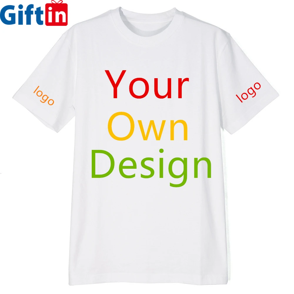 

High Quality 100% Cotton Plain Custom T Shirt Printing Men's T-Shirts