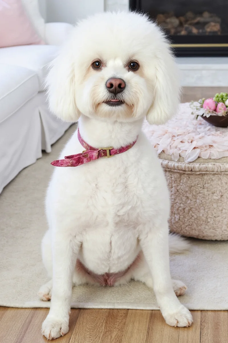 Peony-themed throw pillows arranged on a dog-friendly sofa with durable fabric
