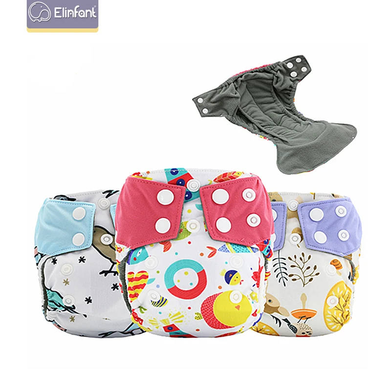 

Elinfant oem nappy manufacturers newborn cloth diaper with insert for baby