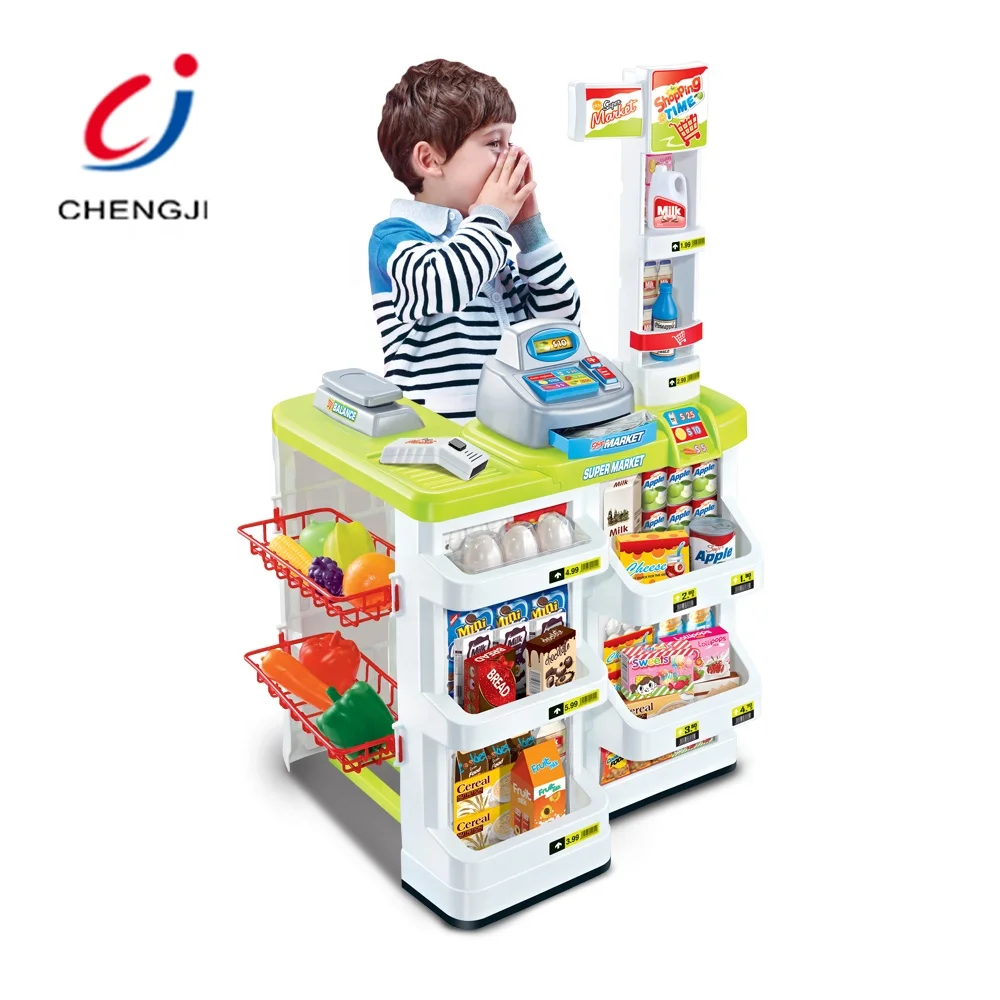 supermarket and trolley playset