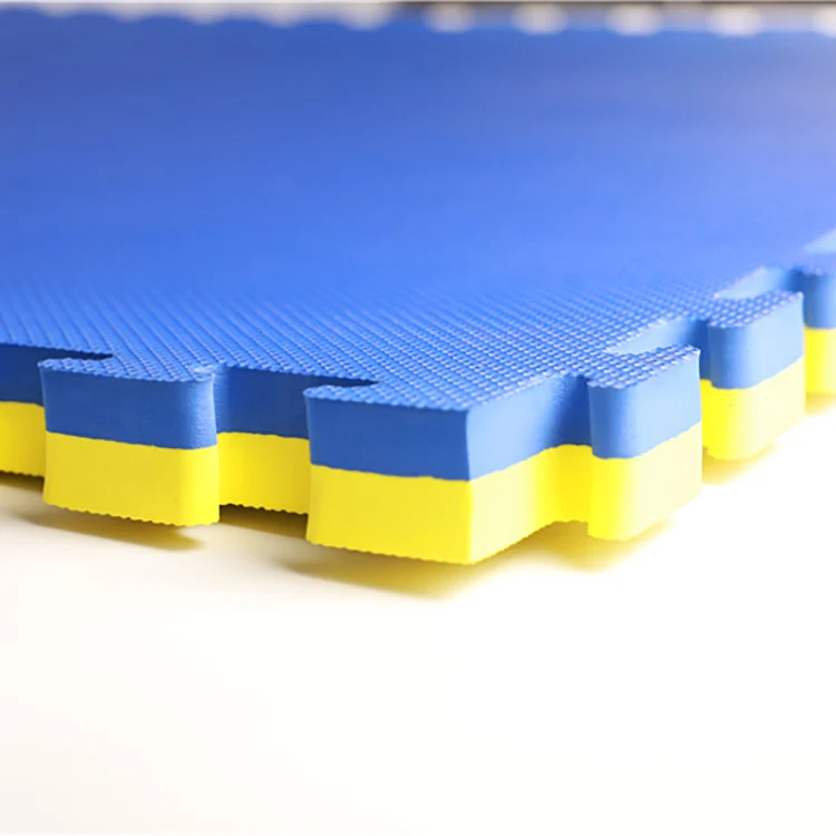 

Wholesale eva tatami judo taekwondo floor mat for outdoor, Yellow& blue;red &blue