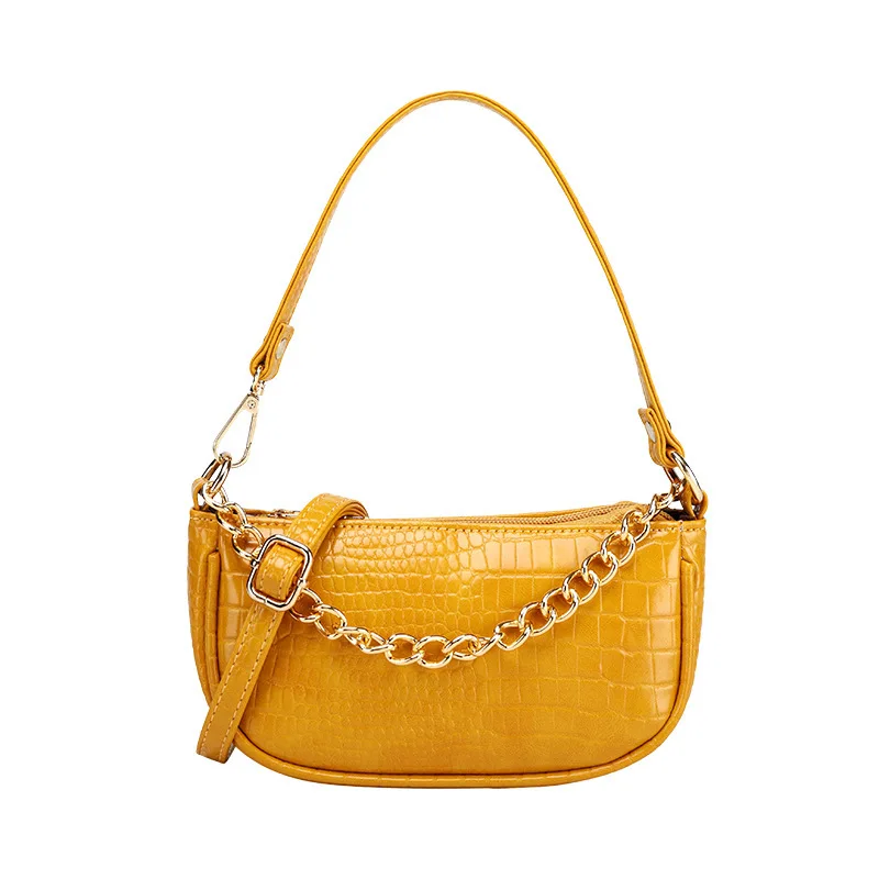 

Fashion small leather bag Crocodile Purese Ladies handbag with Chain shoulder bag Sling bag for woman, As photos or customizable