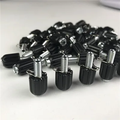 

Mtb bike variable speed finger adjustment screw bicycle gear shift brake cable calipers adjuster screw bolt accessories, Black