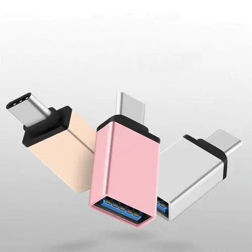 

High quality USB 3.1 USB-C Type C Male to USB 3.0 A Female Adapter OTG for Apple Mac for Samsung Android, Black white pink