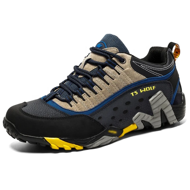 

Hiking Shoes in Stock Suede PU Leather Anti Slip Waterproof for Men High Quality Cow Leather Climbing Shoes safety hiking Boots