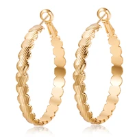 

Women Jewelry Stainless Steel Big Circle Hoop Dangle Earrings