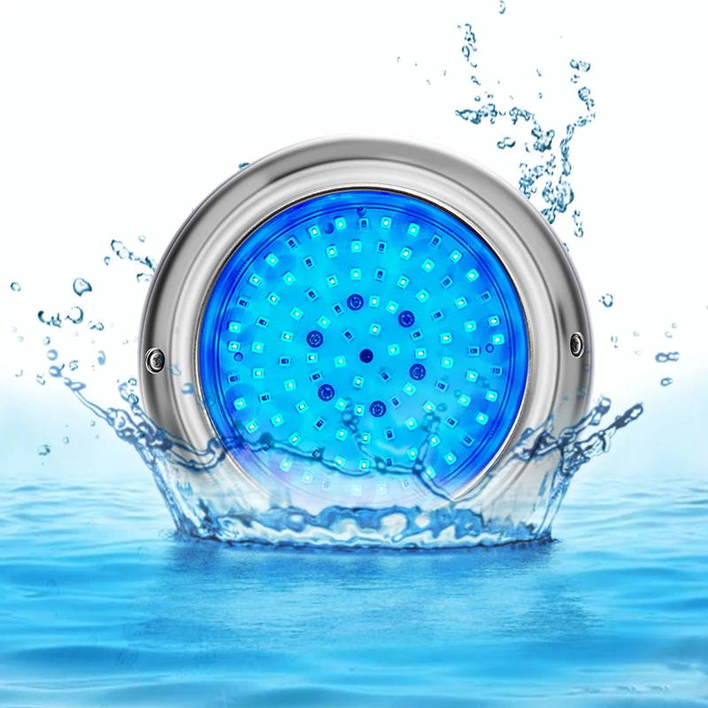 

Refined RGB Changeable Underwater light led White Wall Mounted Pool Supplies Equipment Accessories Marine Light LED