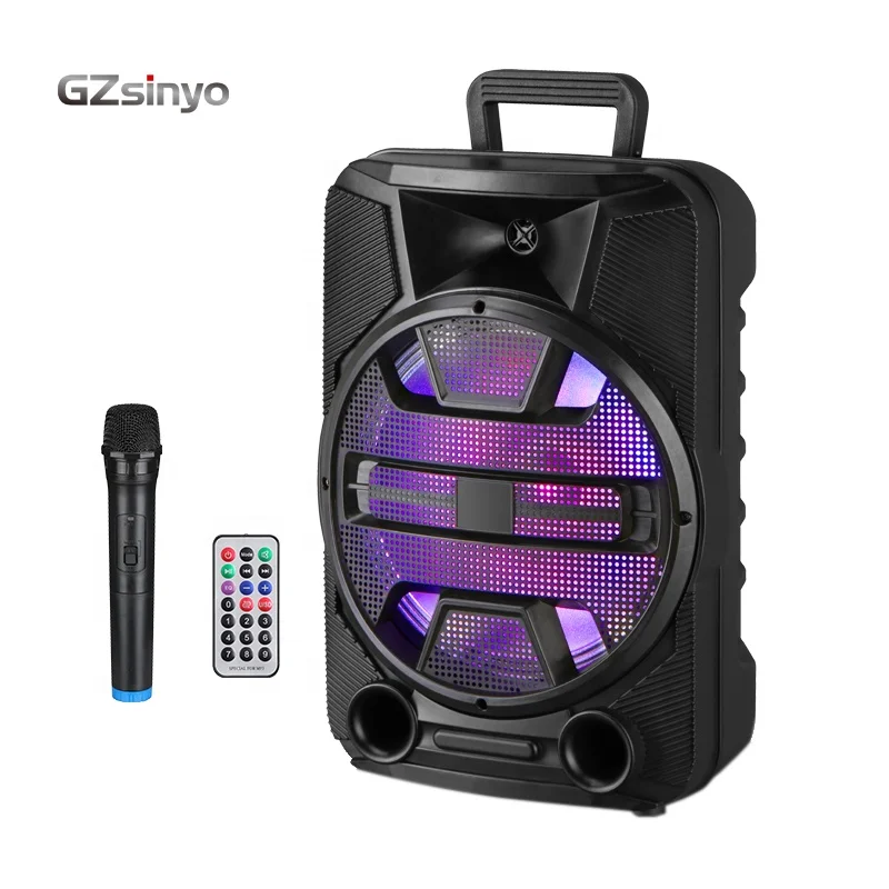 

ready goods active speakers with wireless microphone portable speaker large size
