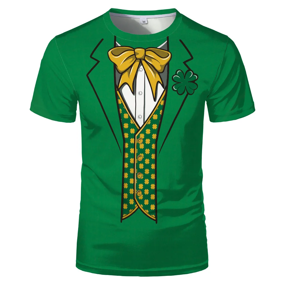 

Dresses Digital Printing Loose Short Sleeves 100 Sizes Men's T Shirts Men's Wear