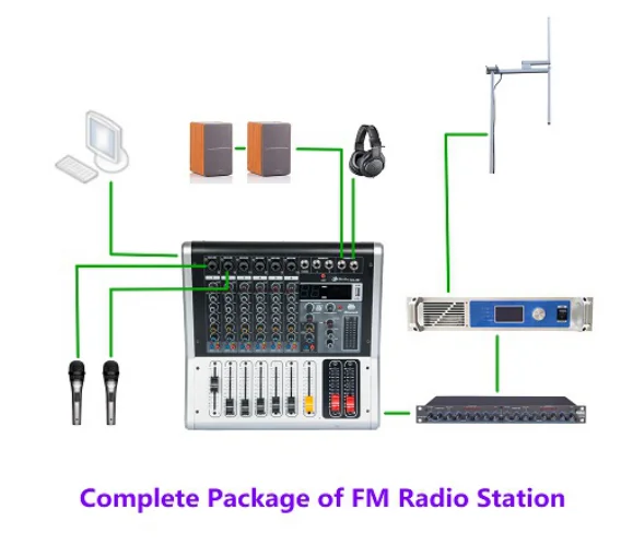 

[UP] 300W 350 Watts FM Transmitter Complete equipments of FM Radio Station Package