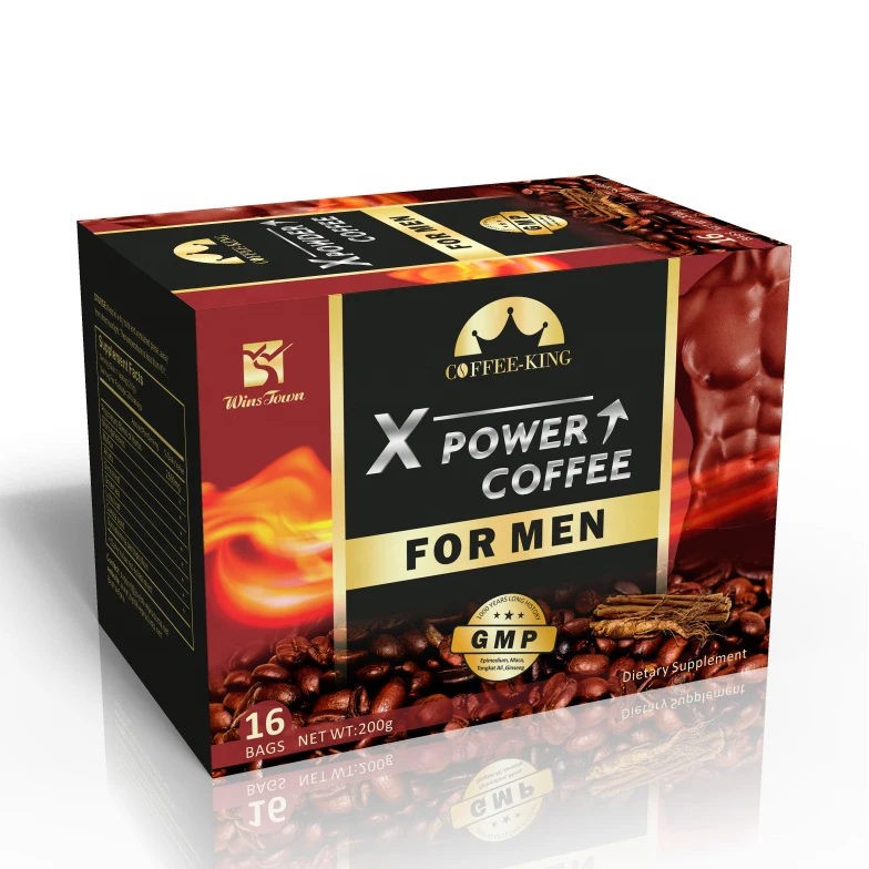 

Man X power custom coffee Private label herbal healthy Organic herbs Instant Maca black Coffee for men