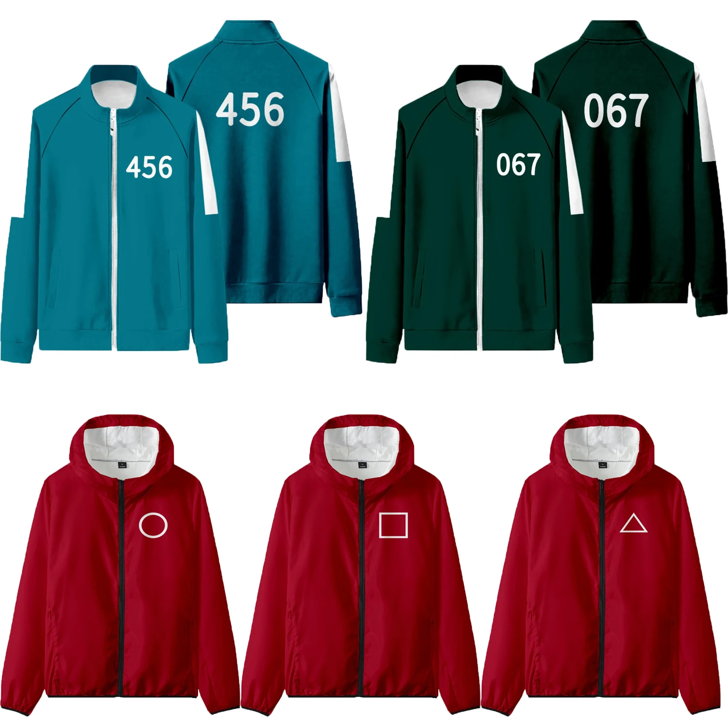 

Wholesale Cosplay Outfits Squid Game Suit Sportswear Casual Squid Game Jacket