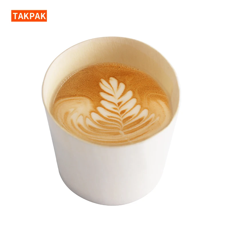 

Custom Biodegradable Disposable Wooden Beverage Coffee Cup Drinking Cups