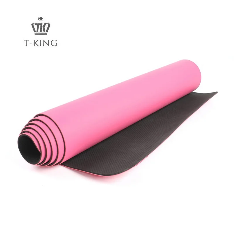 

Tking Hot sale customization graceful Cheap price custom Silk digital-printed TPE PU non slip yoga mat for gym, Customized color