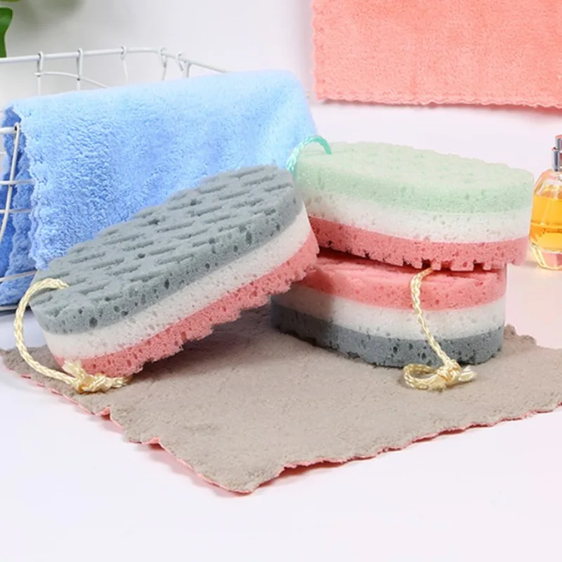 

BEAUFLY Soft Women Men Kids 100% Fiber Sponge Body Shower Sponge Body Scrubber For Foam Bath Sponge, Customized color