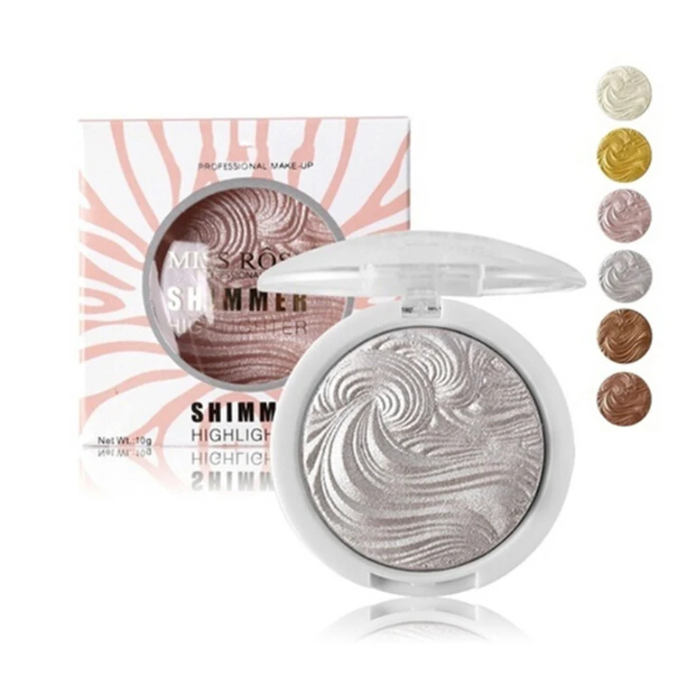 

Private label high pigmented highlighter 12 color pressed highlighter makeup