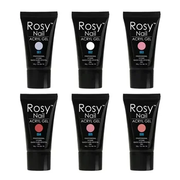 Easy Shape Wholesale Hema Free Acryl Gel Crystal Clear Nude Colors Nails 30g Sculpture Extension Gel Poly Nail Gel Set