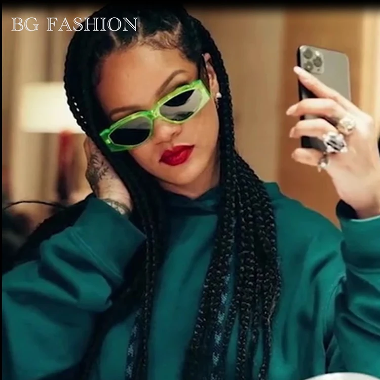 

2021 Women Rihanna Shades Best Sunglasses Black Classic Brand Designer Square Sun Glasses, Black;leopard;yellow;blue;purple;orange;green