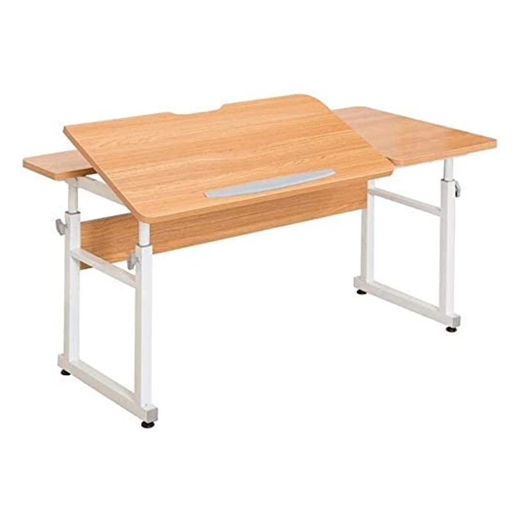 

Home Office Liftable Kids Study Desk with Book Shelf