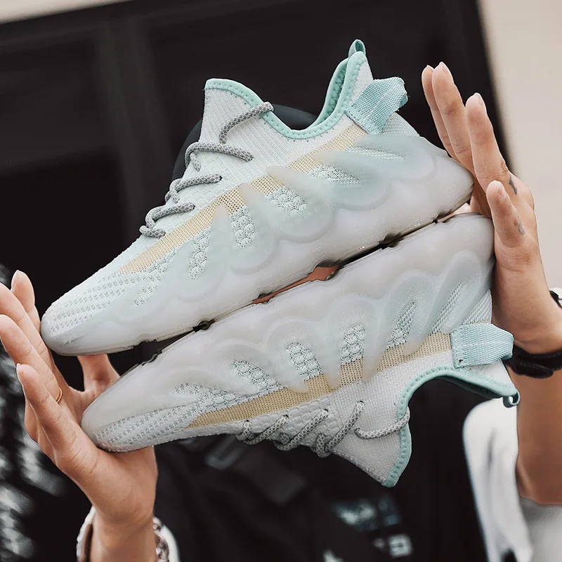 

Summer men's shoes breathable mesh running casual sports shoes mens coconut shoes