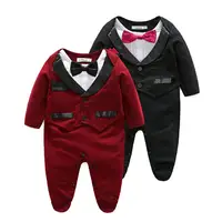 

Wholesale hot selling romper casual gentleman comfortable boys baby children clothes