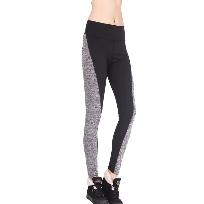 

New Double-sided black and gray panel hip lifting stretch oversized underwear yoga textured legging seamless woman