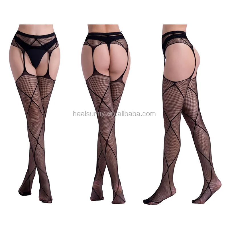 

Wholesale Lady Women Mesh Black Fishnet Tights Pantyhose Waist Sexy Lingeries Stockings