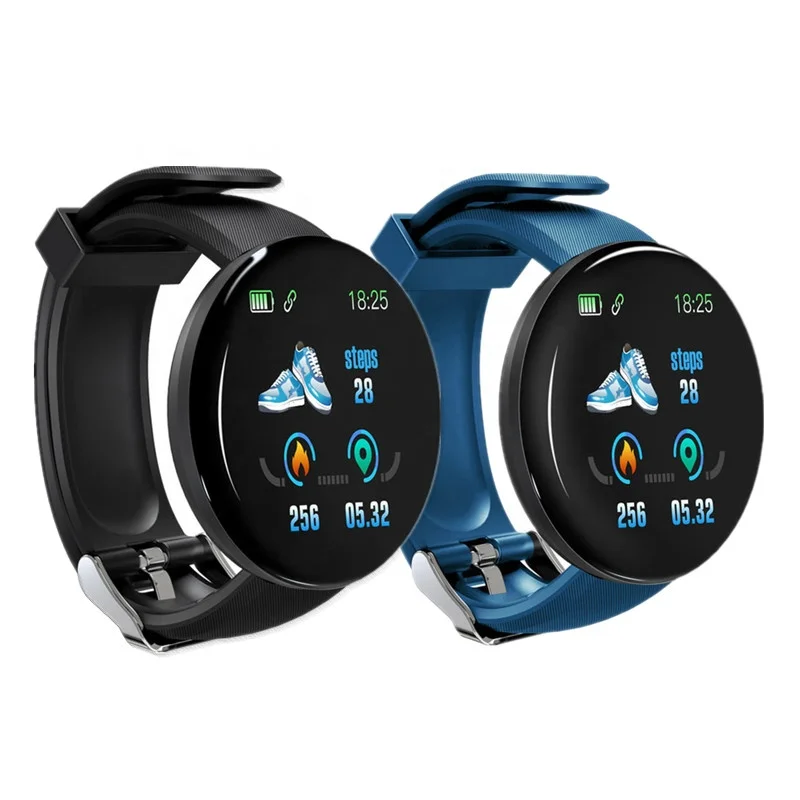 D18 Sport Smart Watch Heart Rate Blood Pressure Activity Trackers Smartwatch