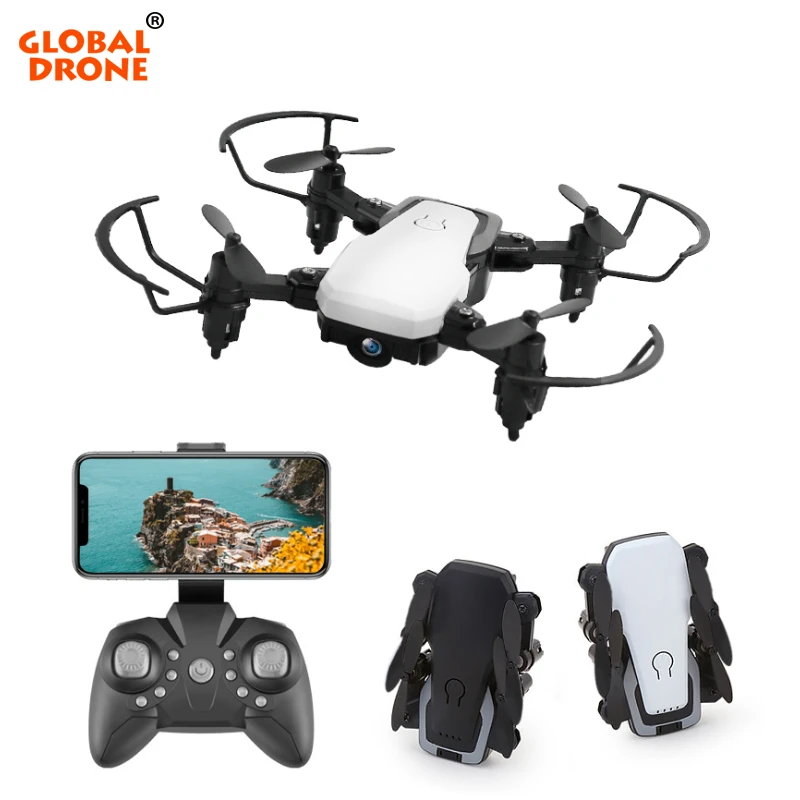 

Only 3CM Pocket Drone Global Drone GD10 2.4G Foldable Mini Dron With Camera 480P 4K with Headless and Hovering