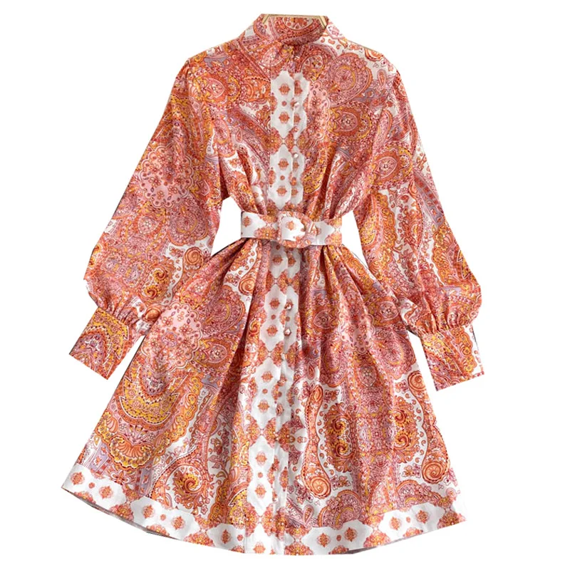 

2022 Spring Fall Bodycon Printing Casual Dresses For Women Ladies
