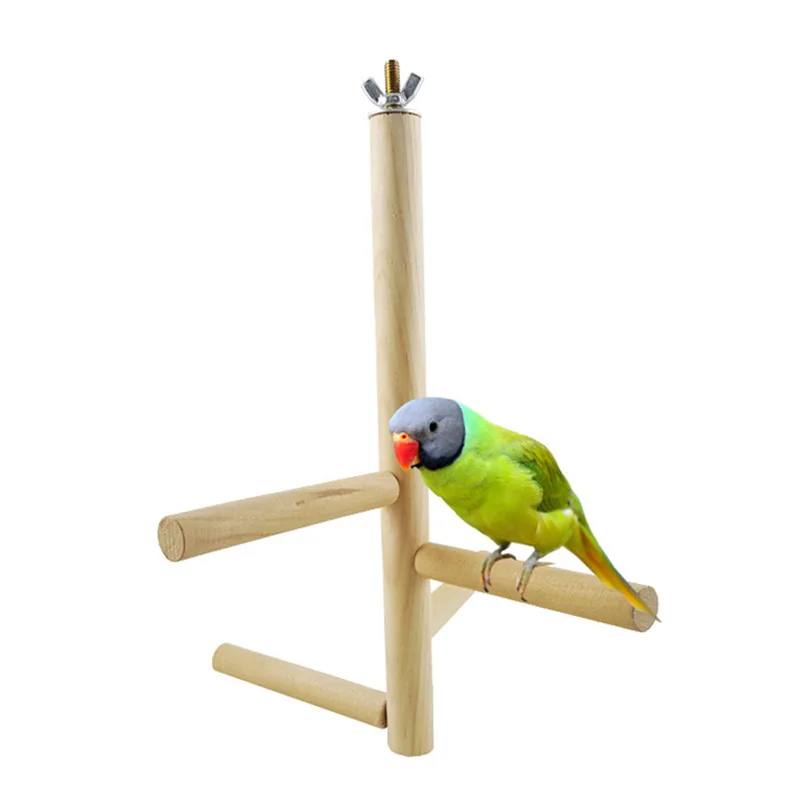 

New Ideas Bird Ladder Toy Interesting And Changeable Swing Parrot Rotating Stand Bar High Spiral Staircase Toy, Photo color