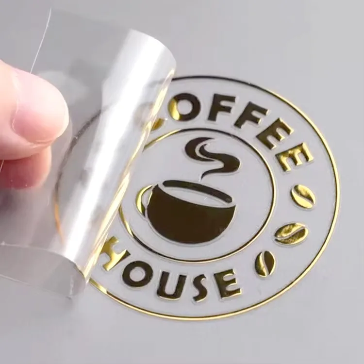 Gold and silver transfer stickers