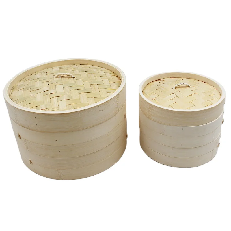 

Best selling japan bamboo material handmade steamer  set, Natural