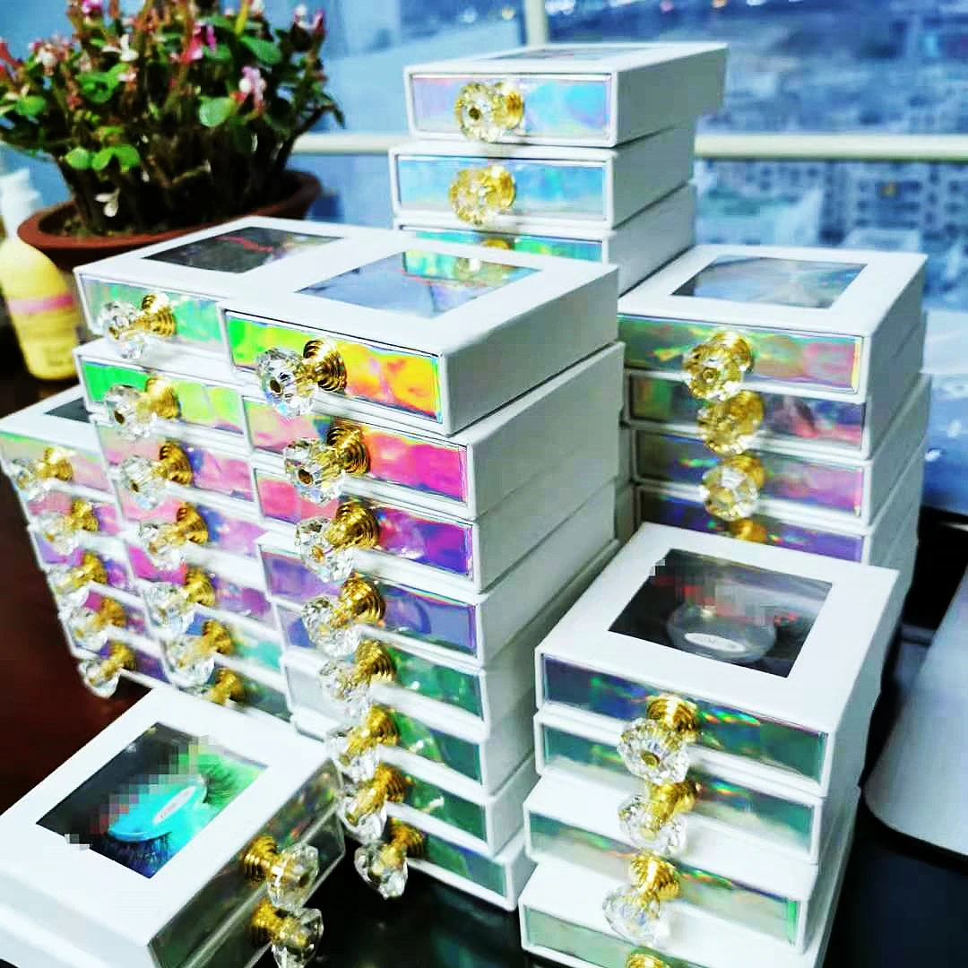 

best qualiti fakr natural thick 20mm 6d false fox mink eyelashes venfor with packaging purse