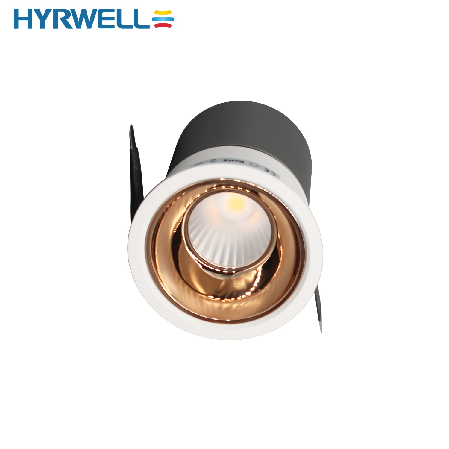 HYRWELL 25W Silver/Black/Champagne gold 3 types of reflector led downlight UGR<19
