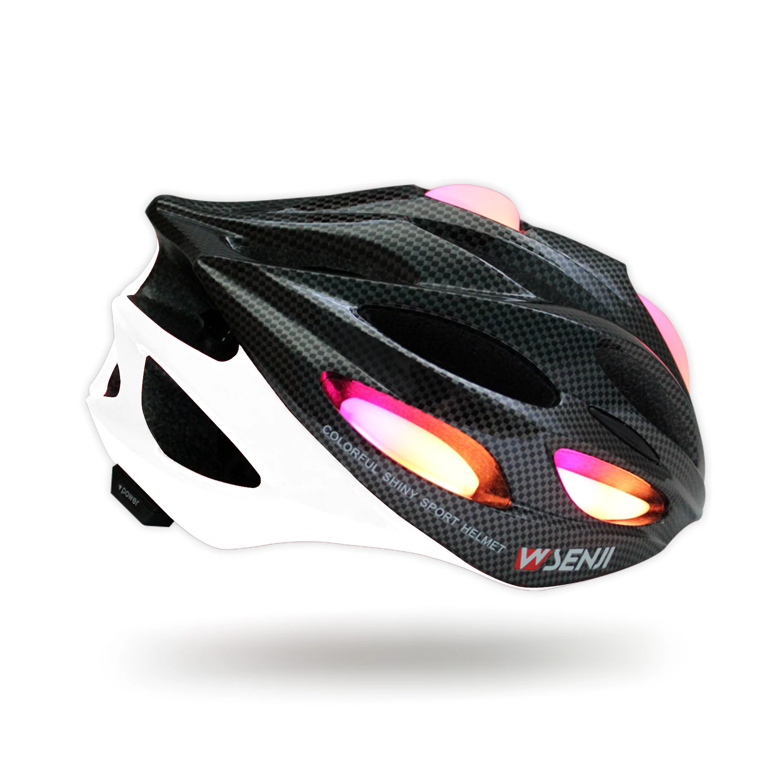 

OEM MTB Road Bike Sports Safety Bicycle Luminous LED Hard Shell Cycling Helmet, Customizable colors