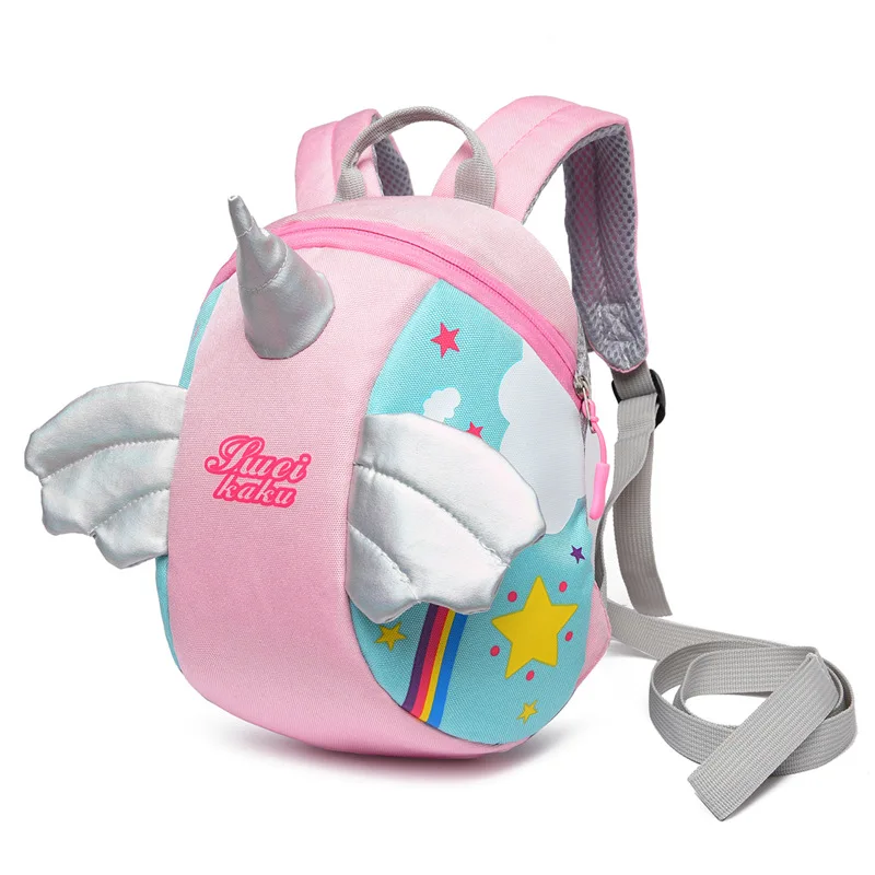 

Children School Backpack 3D Cartoon Animals Unicorn Design Baby Girls Kindergarten Kids School Bags, 6 colors