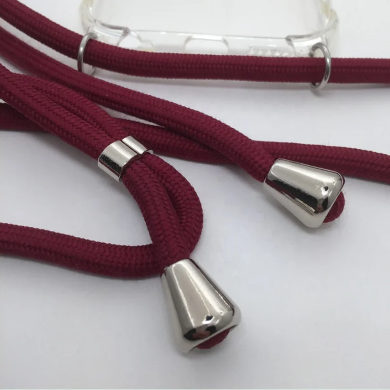 

High quality zinc alloy hot selling mobile phone rope hanging accessories factory direct adjustment buckle Cord End Stopper, Gold /white nickel/ silver