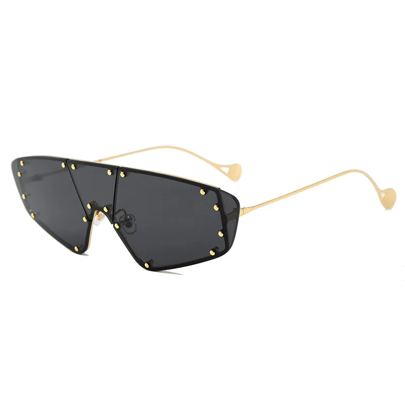 

Mocoo new style personality fashion wire nail metal eyewear plastic ocean lens women sunglasses 2019, As you see