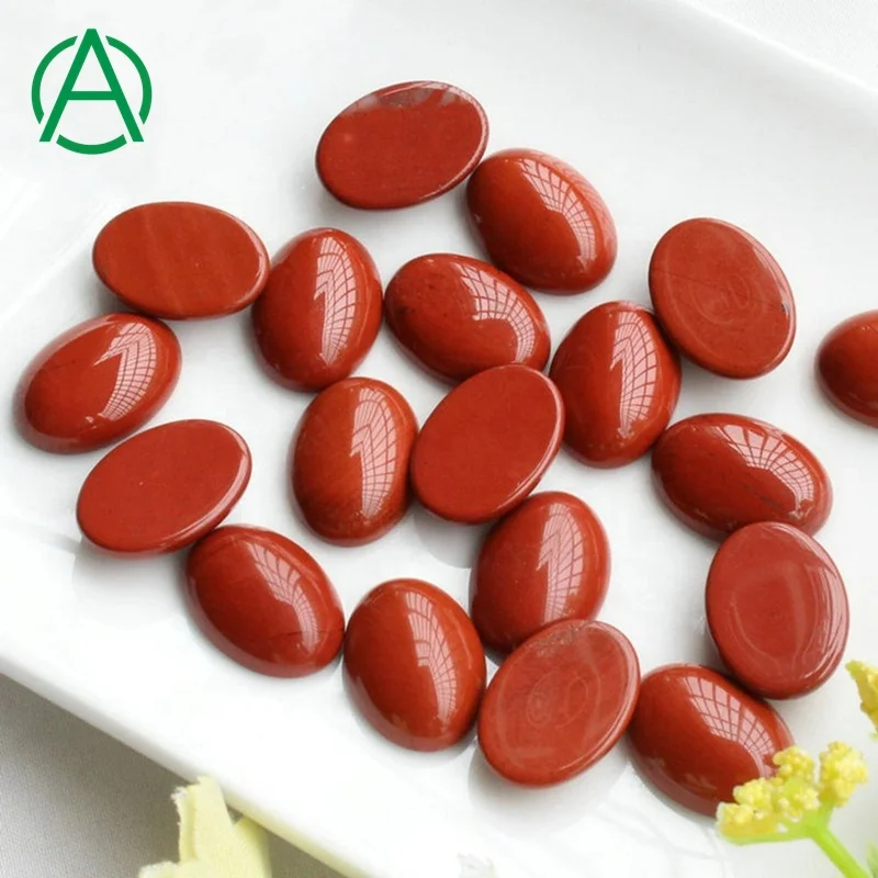 

ArthurGem Wholesale Red Jasper Oval Cabochons, Loose Gemstone Cabochons for Sale