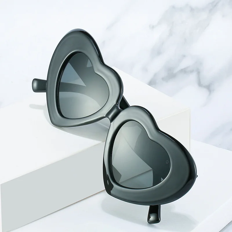 

Heart Shape Lentes De Sol De Mujer Sun Glasses New Model 2022 Fashion Shades, Black,green,blue,red,white