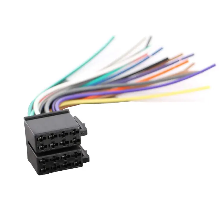 Car Stereo Head Unit 16-pin Wire Harness Power Plug Compatible With