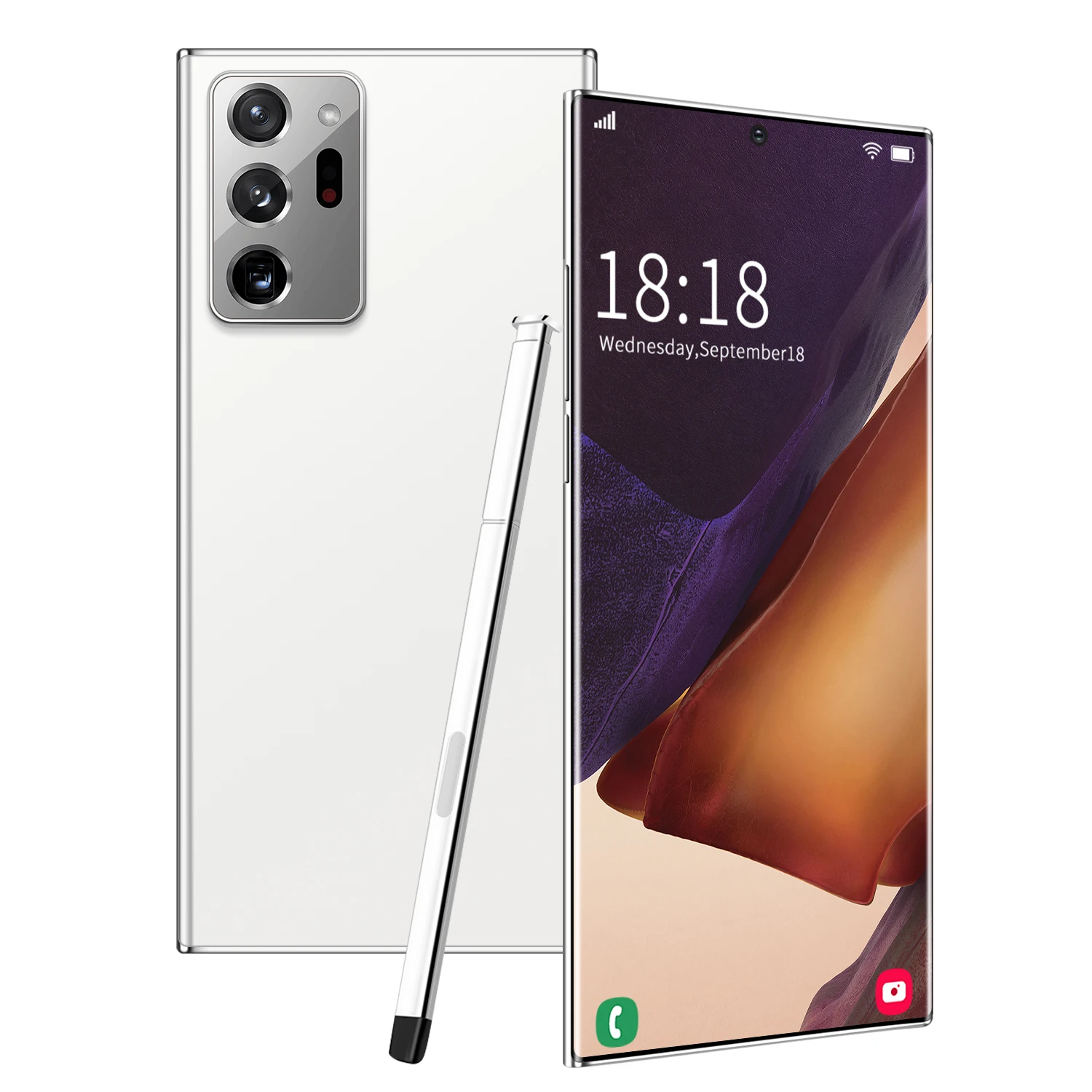 

2021 hot sale Note20u + mobile phone 12+512GB screen Android 10.0 dual card face unlock mobile phone 5G