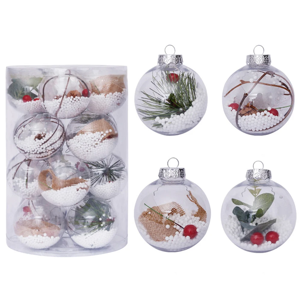 

Funfishing New creative Christmas ball Christmas tree ornaments decorative snow balls