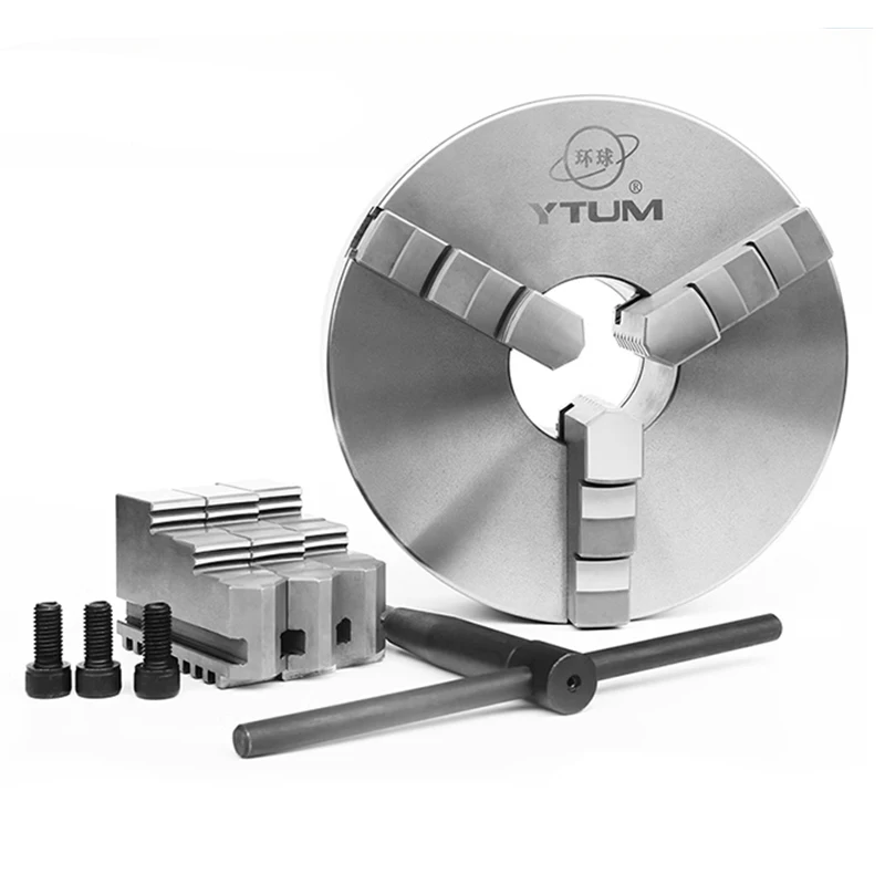 Mini Lathe Chuck 80mm YTUM Brand High Precision 3 Jaw Self-centering Chuck with Hardened Steel for Mini Lathe