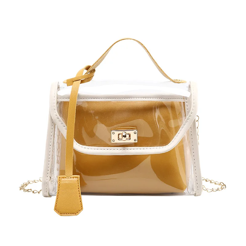 

New Fashion Summer Popular Transparent Luxury Vintage Colorful PVC Messenger Saddle China Professional Manufacturer Female Handbags Jelly Bags